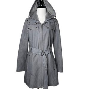 Metro by Kristen Blake Gray Trench Coat S